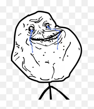 Forever Alone | Teh Meme Wiki | ClipartFlare