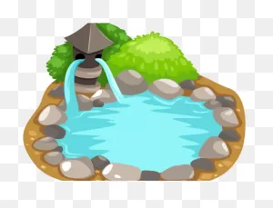 Fountain Clipart Koi Pond - Water Pond Clipart Png Transparent Png ClipartFlare.com 