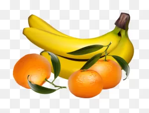 Bananas And Tangerines Png Clipart Frutas ClipartFlare - Orange And ClipartFlare.com 
