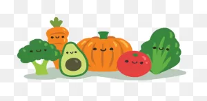Freetoedit #food #kawaii #verduras #frutas - Frutas Y Verduras ClipartFlare.com 