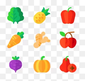 Fruits And Vegetables - Sprites Frutas Png Clipart - Full Size ClipartFlare.com 