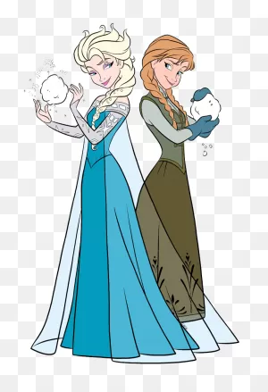 Anna And Elsa Clip Art From Frozen | Disney Clip Art Galore