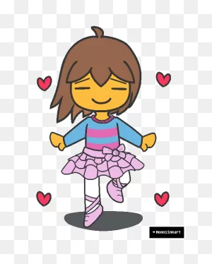 Undertale - Frisk And Her Tutu (Animated) By Purple-Neon On 