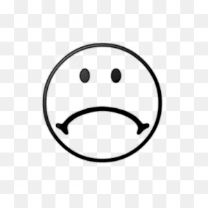 Frown Black And White Clipart - Clipart Suggest