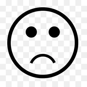 Frown Emoticon - Free Icons
