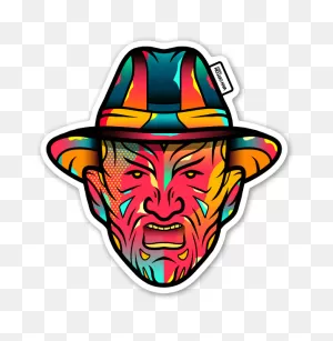 Die Cut Freddy Krueger – @ Stickerapp Shop
