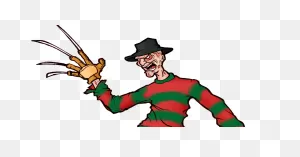 Freddy Krueger Dr. Emmett Brown Cartoon Character Drawing - Ox Png ClipartFlare.com 