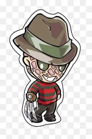 Freddy Krueger Sticker By Bun Leung