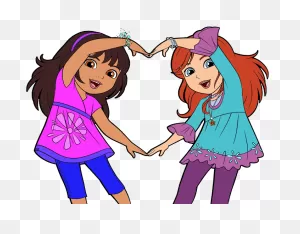 Friendship Clipart Two Friends - ClipartFlare