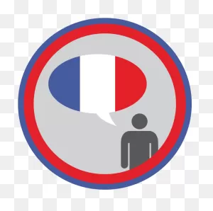 Speak French Badge - Clip Art - Png Download - Large Size Png ClipartFlare.com 