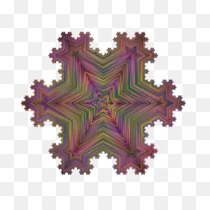 L System Fractal Chromatic | Free PNG-WebP