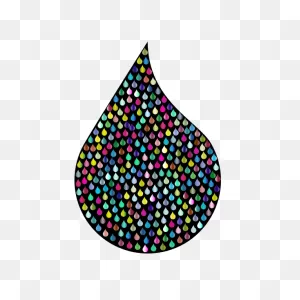 Prismatic Drops Fractal 3 | Free PNG-WebP