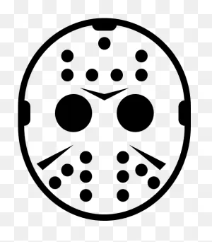 Hockey Mask Rubber Stamp - Friday The 13Th - (600X600) Png Clipart ClipartFlare.com 