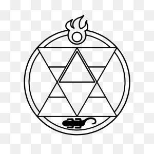 Fullmetal Alchemist Roy Mustang Transmutation Circle - Clip Art ClipartFlare.com 