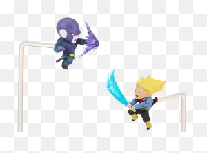 Download Super Saiyan Future Trunks Vs Hit - Dragon Stars Mini ClipartFlare.com 