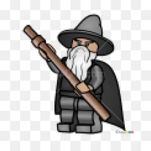 How To Draw Gandalf, Lego Hobbit