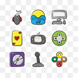 Gaming Gadgets Doodle Icons Png Image And Psd File For Free ClipartFlare.com 