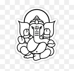 Free Ganesh Outline, Download Free Ganesh Outline Png Images, Free ClipartFlare.com 