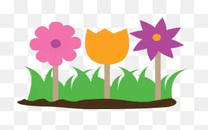 Flowers Garden Grass - Free Vector Graphic On ClipartFlare