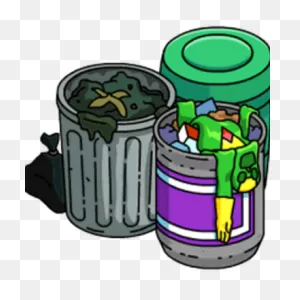 Garbage Can Pack | The Simpsons: Tapped Out Wiki | ClipartFlare