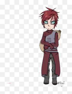 Gaara Chibi - Cartoon Clipart - Large Size Png Image - ClipartFlare