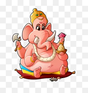 Drawing Ganesh Chaturthi Cartoon - ClipartFlare