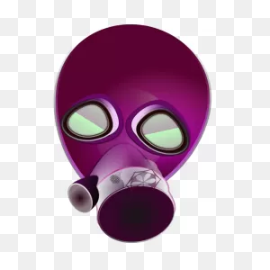 Printed Vinyl Gas Mask Skull | Stickers Factory