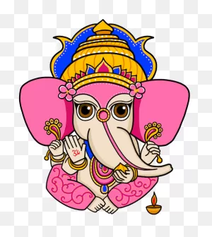 Ganpati Black And White - ClipartFlare