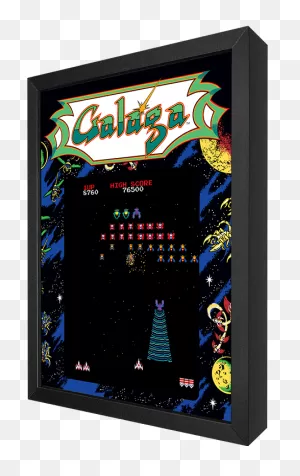 Galaga Shadow Box Art