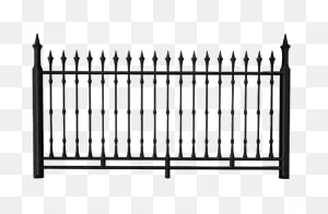 Black Steel Gate Png Pic | 
