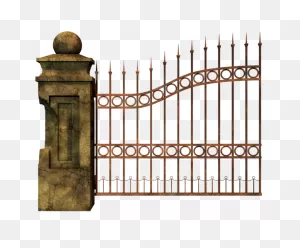 Metal Gate Transparent Background | 