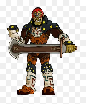 Ganondorf - Ocarina Of Time Ganondorf Sword Transparent Png ClipartFlare.com 
