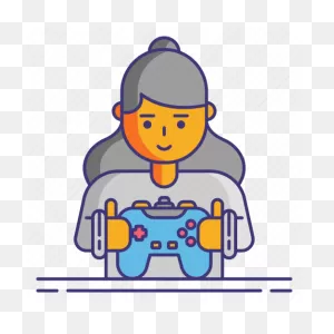 Gamepad, Gamer, Girl Icon - Download On Iconfinder