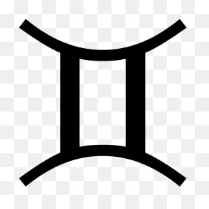 Astrology - Gemini Zodiac Symbol Sticker