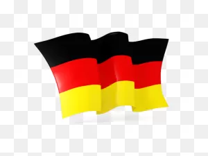 Waving Flag. Illustration Of Flag Of Germany