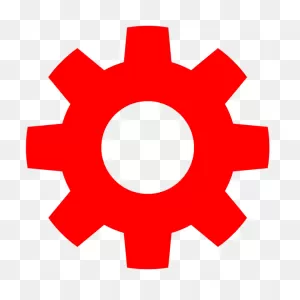Red Gear Icon | Free PNG-WebP