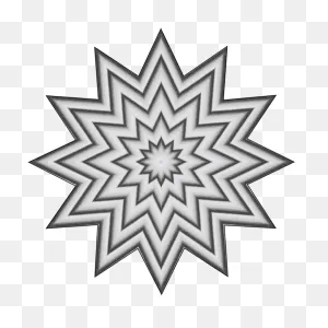 Download Grey Star Pattern Clipart - Circle Mandala Geometric ClipartFlare.com 