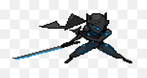 Genji Carbon Fiber - Overwatch Genji Pixel Spray Clipart - Full ClipartFlare.com 