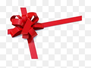Christmas Ribbon Paper Gift Clip Art - Christmas Bow Transparent ClipartFlare.com 