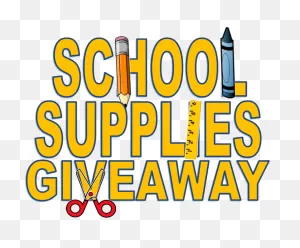 School Supply - School Supply Giveaway Clipart - Png Download ClipartFlare.com 
