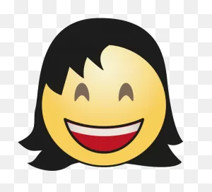 Cute Hair Girl Emoji Png Clipart - Girl Emoji Png Transparent Png ClipartFlare.com 