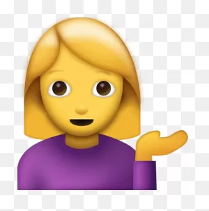 Helping Woman Emoji [Free Download Iphone Emojis] | Emoji Island