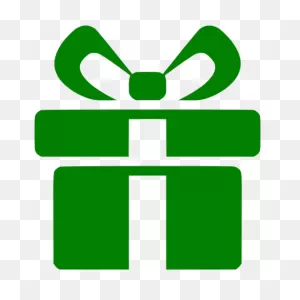 Green Gift Icon - Free Green Party Icons
