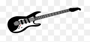 Gitar Lineart - ClipartFlare