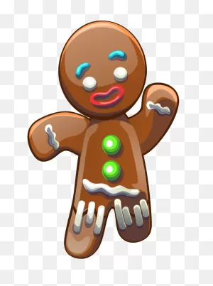 Adorable Gingerbread Man Clipart Transparent - ClipartFlare