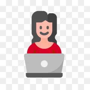 From, Home, Laptop, Office, Woman, Work Icon - Download On ClipartFlare.com 