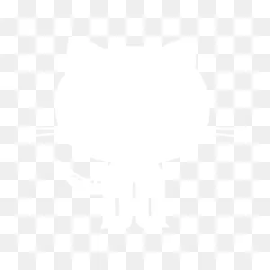 White Github 6 Icon - Free White Site Logo Icons