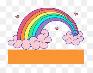 Rainbow Colors Sticker - Rainbow Colors Sky - Discover & Share Gifs