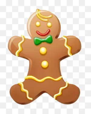 Gingerbread Clipart Playdough - Gingerbread Man Body Parts - Png ClipartFlare.com 