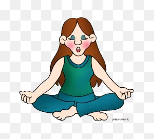 Girl Sitting In Yoga Pose On The Floor Free Image Download
